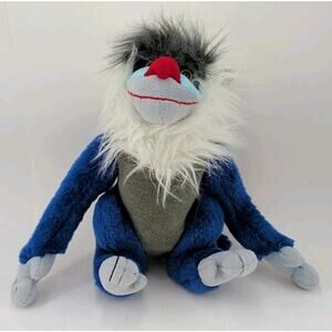 Vintage Kay Bee Toys Blue Baboon Plush Animal Toy Monkey 12" Plushie